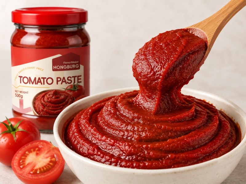 Yüksək özlülüklü isti fasiləli tomat pastası