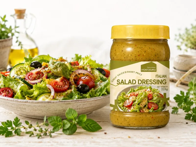 Zəngin Dadlı İtalyan Otlu Salat Sousu