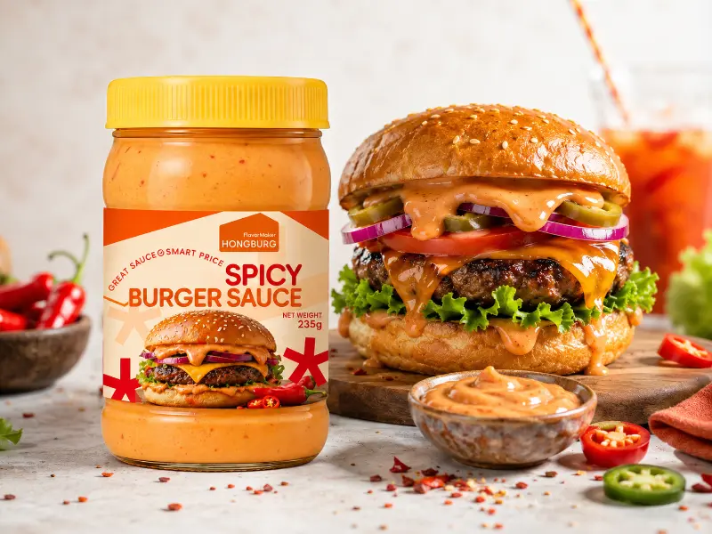 Qalın Ətirli Ədviyyatlı Burger Sousu