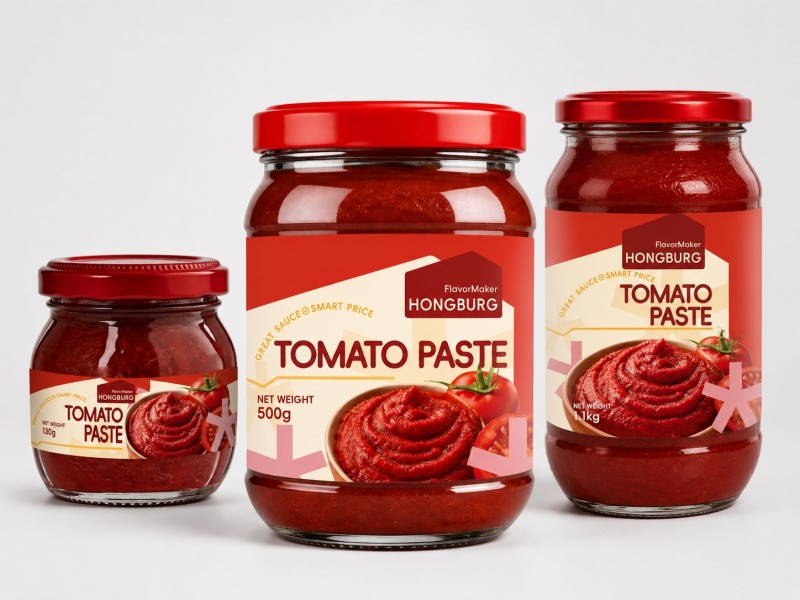 Şüşə qabda tomat pastası